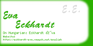 eva eckhardt business card